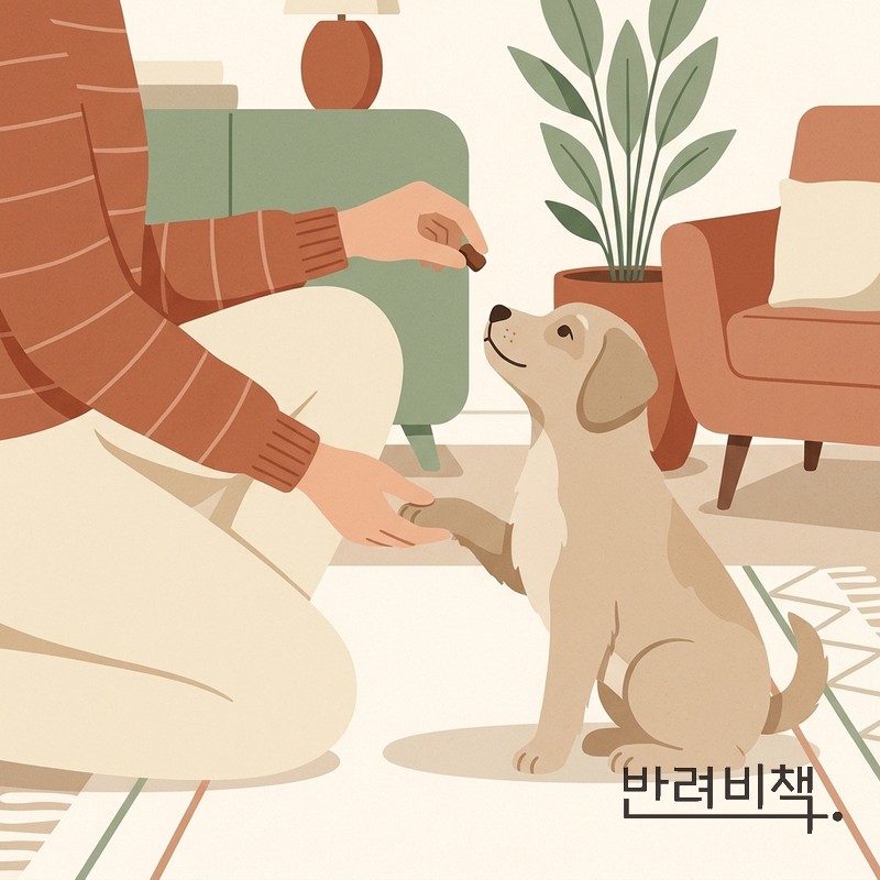 강아지 발 만지기 연습 칭찬 훈련 dog paw handling training