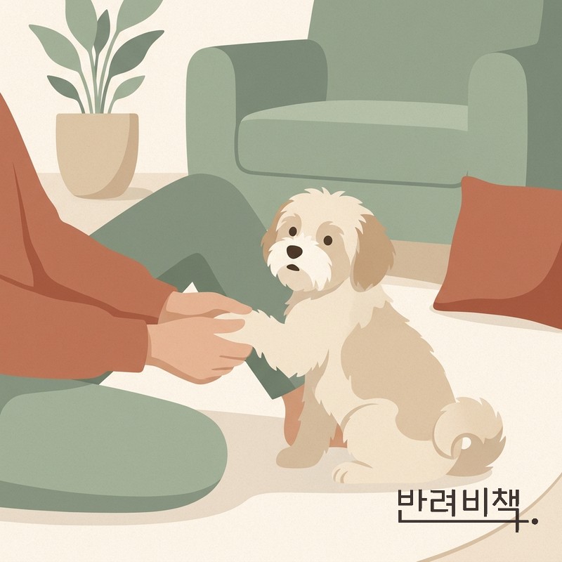강아지 발바닥 벗겨짐 산책 후 발 확인 dog paw check