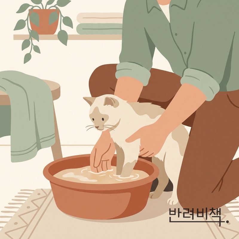 고양이 피부 민감도 목욕 제품 선택