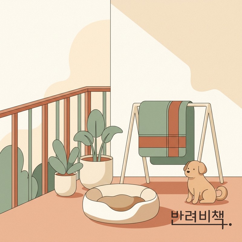 강아지 방석 담요 세탁 후 햇볕 건조 pet bed washing